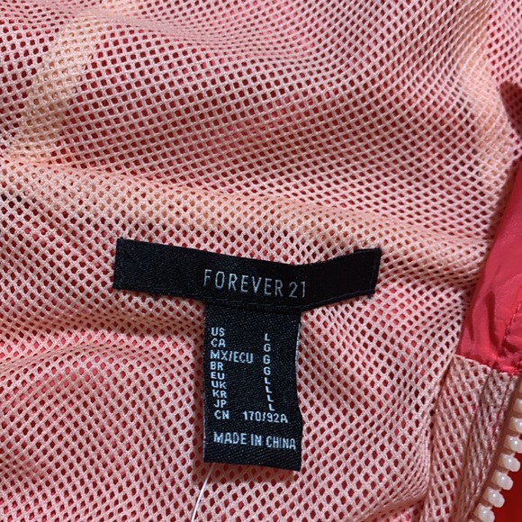 Forever 21 Large Peach Casual Jacket 100% Polyester Lining - Picture 5 of 8